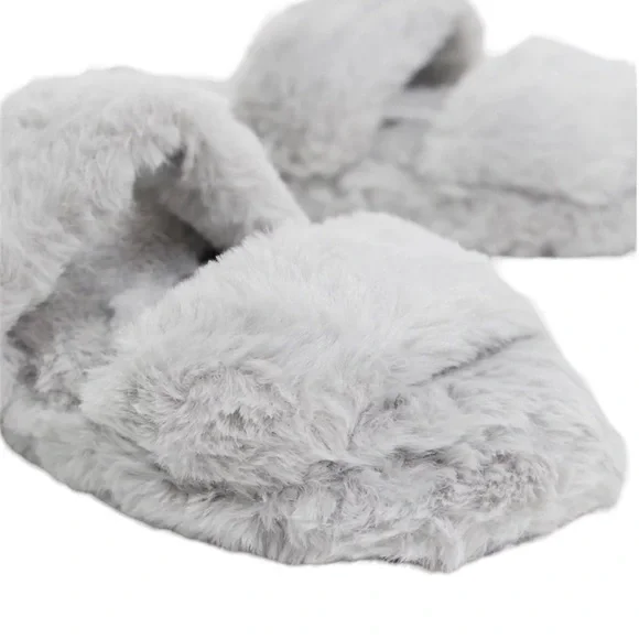 NWT ASOS DESIGN Zhuji Double Strap Scuff Slippers Gray 
Sz Medium - Picture 3 of 7